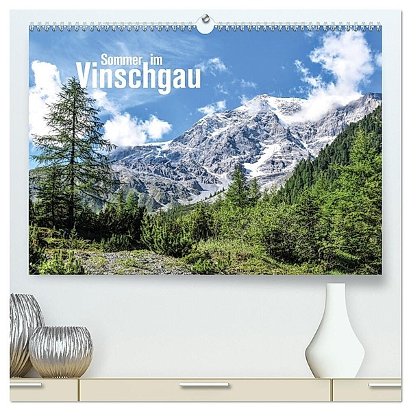 Sommer im Vinschgau (hochwertiger Premium Wandkalender 2024 DIN A2 quer), Kunstdruck in Hochglanz, Joachim Barig