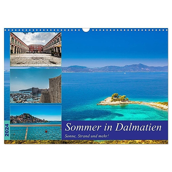Sommer in Dalmatien - Sonne, Strand und mehr! (Wandkalender 2024 DIN A3 quer), CALVENDO Monatskalender, Jörg Sobottka