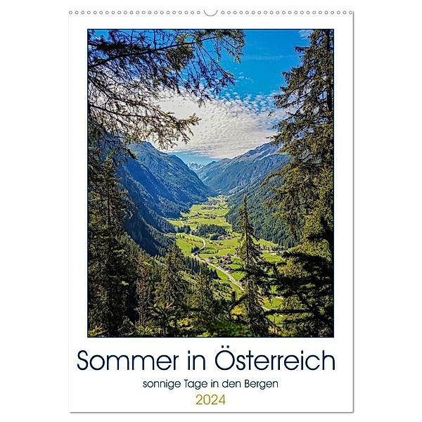 Sommer in Österreich - sonnige Tage in den Bergen (Wandkalender 2024 DIN A2 hoch), CALVENDO Monatskalender, Julia Roder