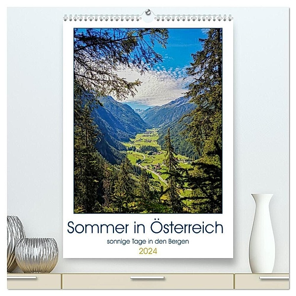 Sommer in Österreich - sonnige Tage in den Bergen (hochwertiger Premium Wandkalender 2024 DIN A2 hoch), Kunstdruck in Hochglanz, Julia Roder