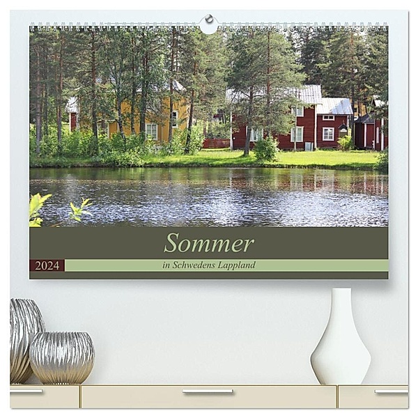 Sommer in Schwedens Lappland (hochwertiger Premium Wandkalender 2024 DIN A2 quer), Kunstdruck in Hochglanz, Flori0