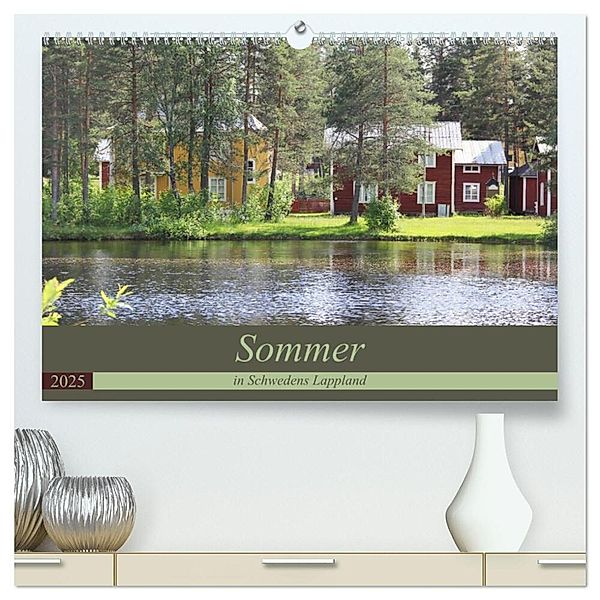 Sommer in Schwedens Lappland (hochwertiger Premium Wandkalender 2025 DIN A2 quer), Kunstdruck in Hochglanz, Calvendo, Flori0