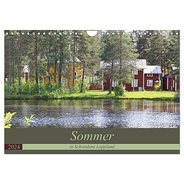 Sommer in Schwedens Lappland (Wandkalender 2024 DIN A4 quer), CALVENDO Monatskalender, Flori0