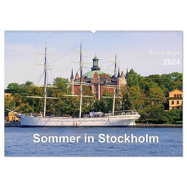 Sommer in Stockholm 2024 (Wandkalender 2024 DIN A2 quer), CALVENDO Monatskalender, Evelyne Berger