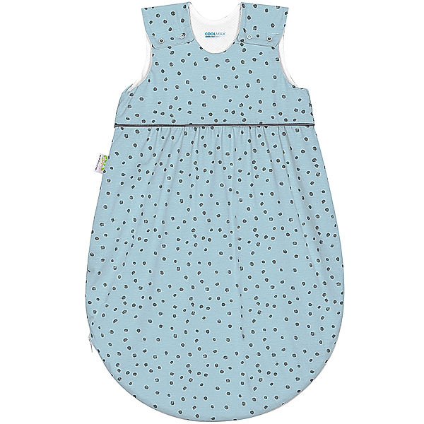 Odenwälder Sommer-Schlafsack TIMMI COOL - DANCING DOTS in blue pearl