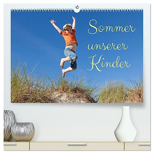 Sommer unserer Kinder (hochwertiger Premium Wandkalender 2025 DIN A2 quer), Kunstdruck in Hochglanz, Calvendo, Siegfried Kuttig