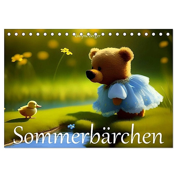 Sommerbärchen (Tischkalender 2024 DIN A5 quer), CALVENDO Monatskalender, Evelyne Berger