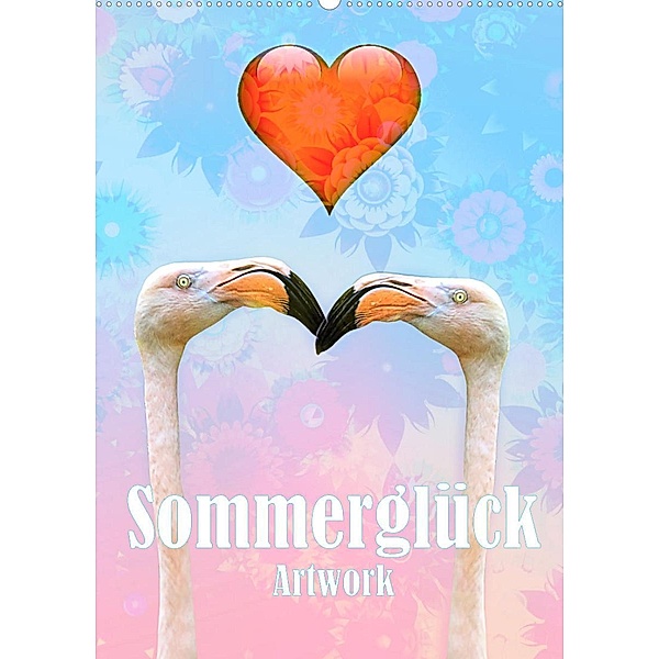 Sommerglück - Artwork (Wandkalender 2023 DIN A2 hoch), Liselotte Brunner-Klaus