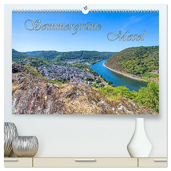 Sommergrüne Mosel (hochwertiger Premium Wandkalender 2025 DIN A2 quer), Kunstdruck in Hochglanz, Calvendo, Natalja Thomas