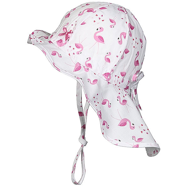 Döll Sommerhut FLAMINGO mit Nackenschutz in weiss