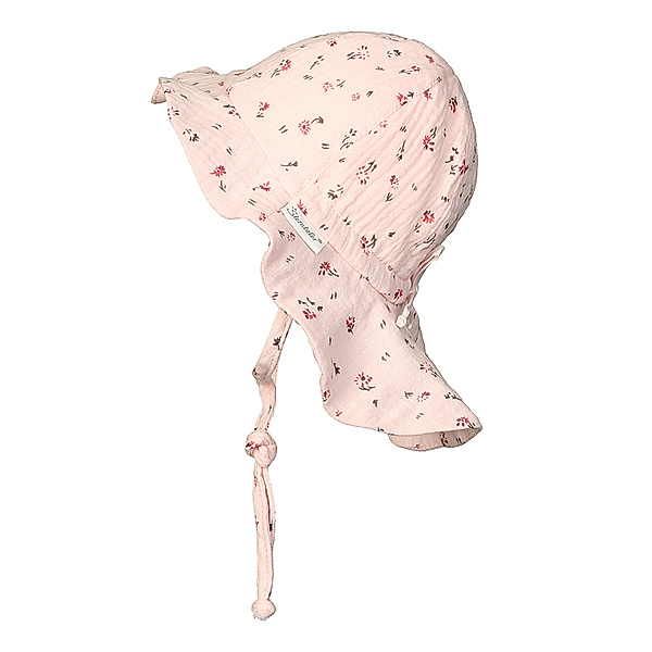 Sterntaler Sommerhut KLEINE BLUMEN mit Nackenschutz in rosa