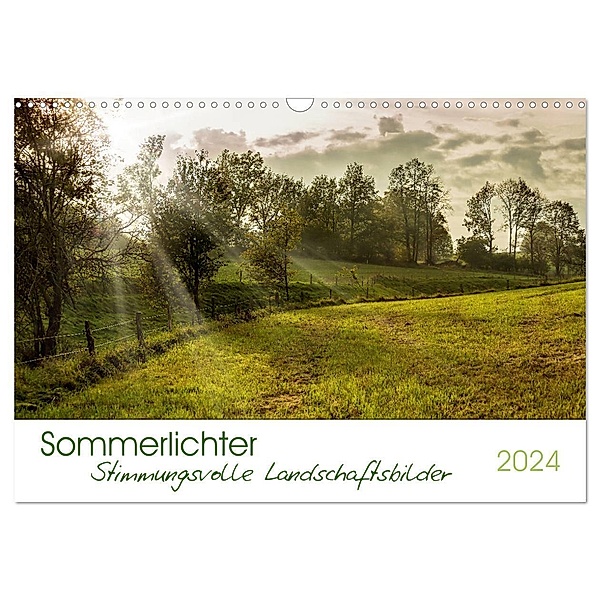 Sommerlichter - Stimmungsvolle Landschaftsbilder (Wandkalender 2024 DIN A3 quer), CALVENDO Monatskalender, Linda Geisdorf