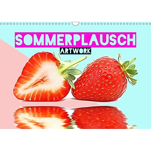 Sommerplausch - Artwork (Wandkalender 2021 DIN A3 quer), Liselotte Brunner-Klaus