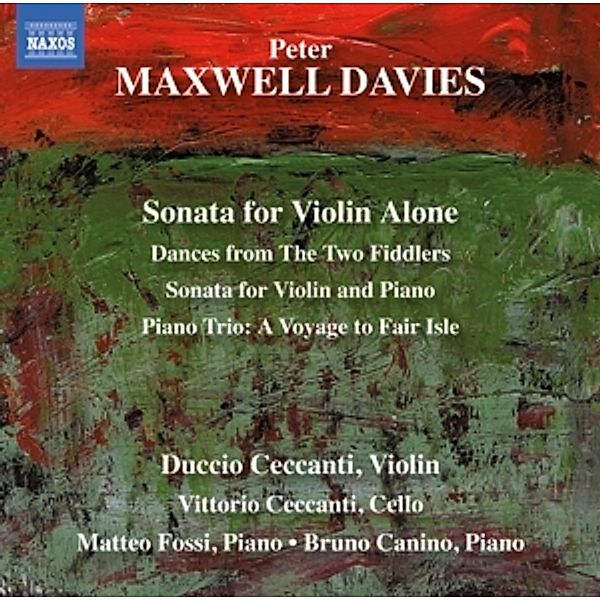 Sonata For Violin Alone/Piano Trio/+, D. Ceccanti, V. Ceccanti, M. Fossi, B. Canino