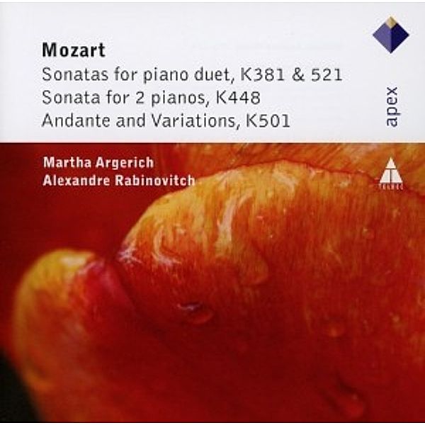 Sonatas For Piano Duet,K 381 & 521/K 501/K 448, Martha Argerich, Alexandre Rabinovitch