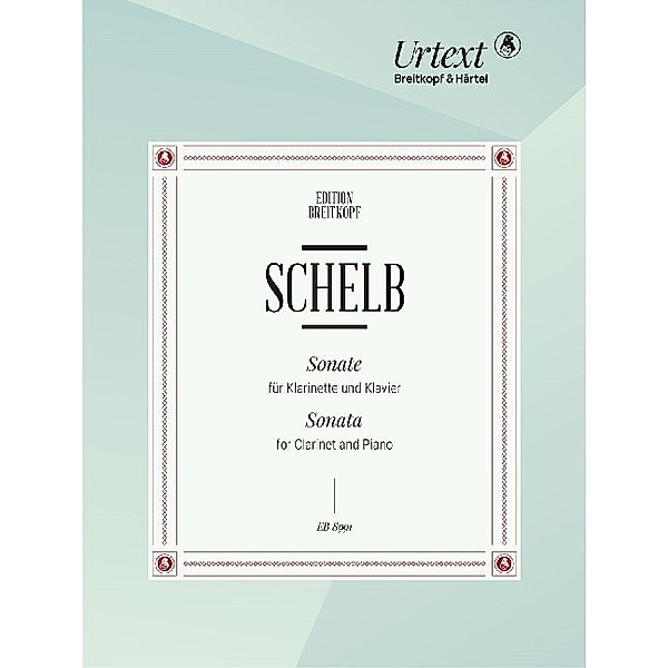 Sonate für Klarinette und Klavier, Spielpartitur, Josef Schelb