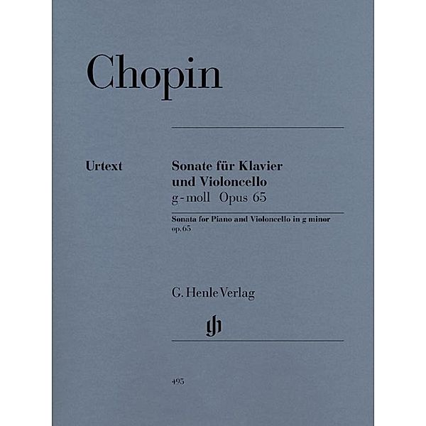 Sonate für Violoncello und Klavier g-Moll op.65, Partitur, Frédéric Chopin - Violoncellosonate g-moll op. 65
