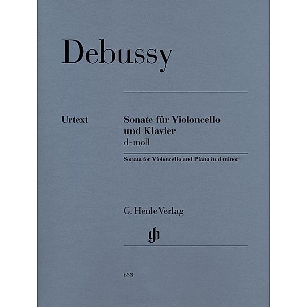 Sonate für Violoncello und Klavier, Partitur, Claude Debussy - Violoncellosonate d-moll