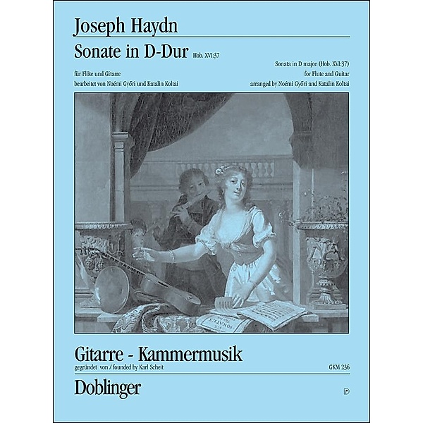 Sonate in D-Dur Hob. XVI:37, Bearbeitung für Flöte und Gitarre, Joseph Haydn