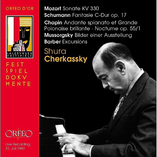Sonate Kv 330,Fantasie Op.17,Bilder,Grande Polona, Shura Cherkassky