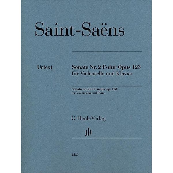 Sonate Nr. 2 F-dur op. 123 für Violoncello und Klavier, Camille Saint-Saëns - Violoncellosonate Nr. 2 F-dur op. 123