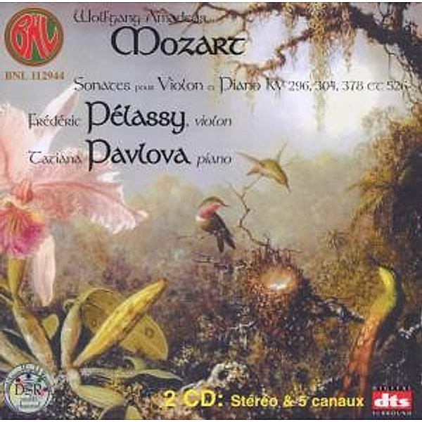 Sonates Pour Violon Et Piano Kv 296,304,378 Et 526, Pelassy, Pavlova
