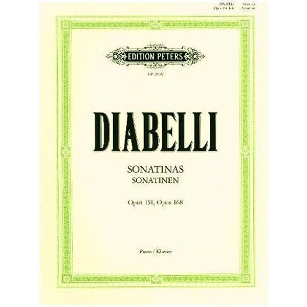 Sonatinen für Klavier op. 151 / 168, Anton Diabelli