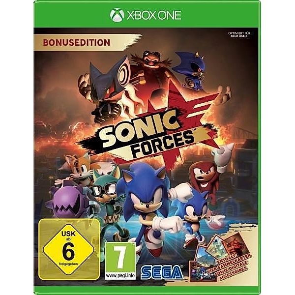 Sonic Forces, 1 Xbox One-Blu-ray Disc (Bonusedition)