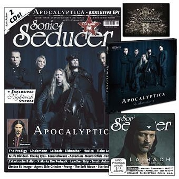 Sonic Seducer: 2015/04 Apocalyptica - exkl. EP + exkl. Nightwish-Sticker + Audio-CD