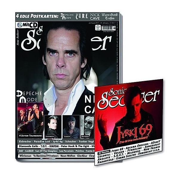 Sonic Seducer: 2017/07+08 Titelstory Nick Cave And The Bad Seeds, m. Audio-CD