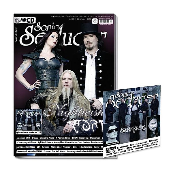 Sonic Seducer: 2018/4 Titelstory Nightwish & Auri, m. Audio-CD