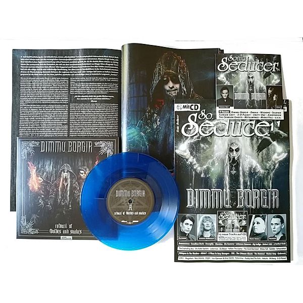 Sonic Seducer: 2018/5 Titelstory Dimmu Borgir, m. blau-transparenter 7''-Vinylsingle (Schallplatte)  + Audio-CD