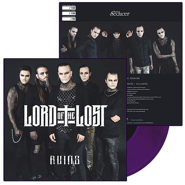 Sonic Seducer: 2018/7 Titelstory Lord Of The Lost, m. lim. 7-Vinylsingle Ruins in Violett + exclusive 5-Track EP (Audio-CD)