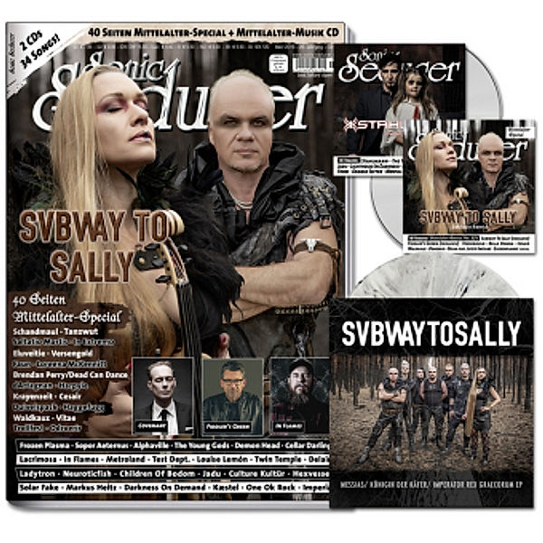 Sonic Seducer: 2019/03 Titelstory Subway To Sally (Limited Edition), m. 2 Audio-CDs + 7 Vinylsingle von Subway To Sally in Grün