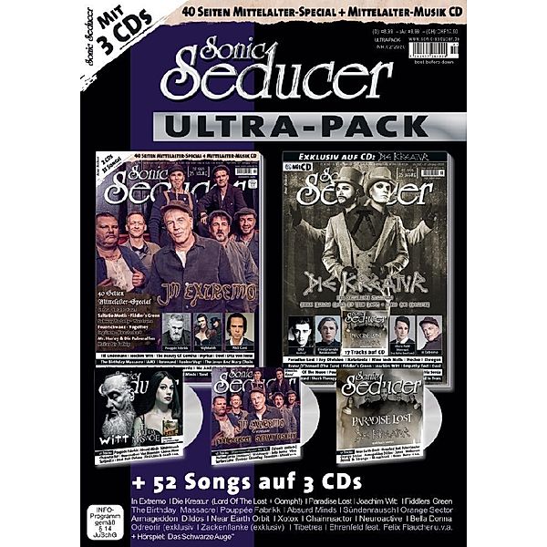 Sonic Seducer Mittelalter Ultra-Pack, m. 3 Audio-CDs