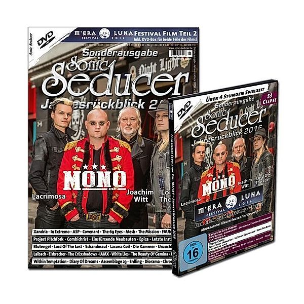 Sonic Seducer, Sonderausgabe: Jahresrückblick 2016, m. DVD