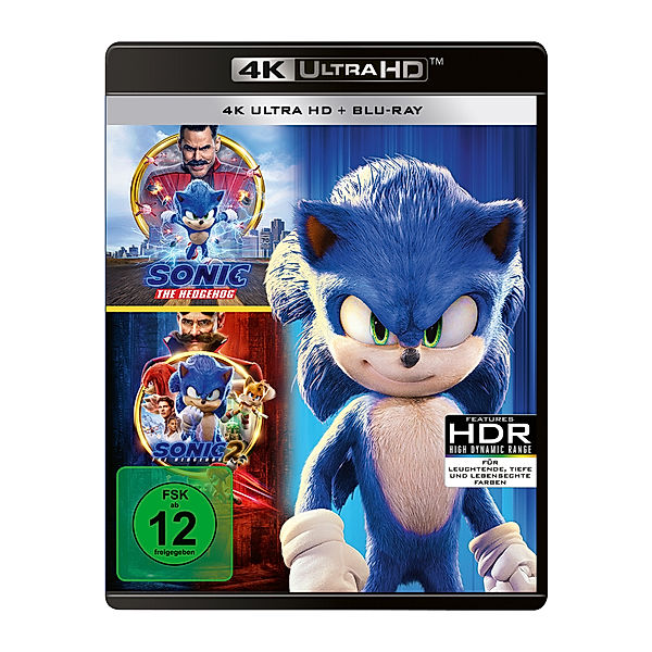 Sonic the Hedgehog - 2-Movie Collection (4K Ultra HD), Jim Carrey Idris Elba