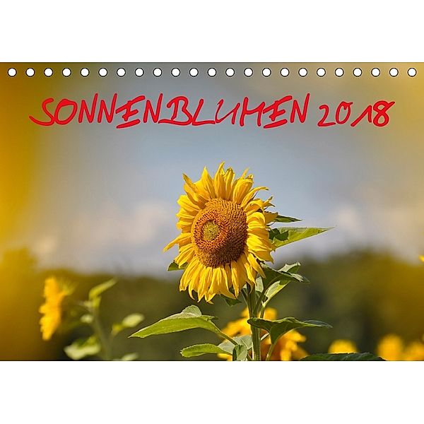 Sonnenblumen 2018 (Tischkalender 2018 DIN A5 quer), Bildagentur Geduldig