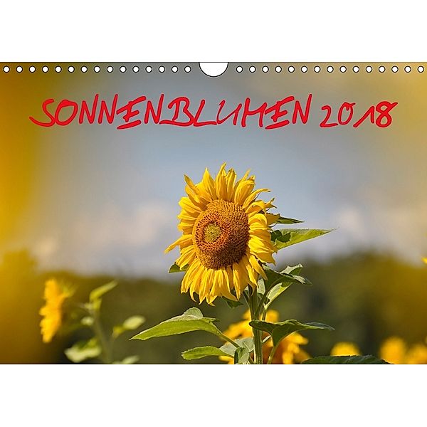 Sonnenblumen 2018 (Wandkalender 2018 DIN A4 quer), Bildagentur Geduldig