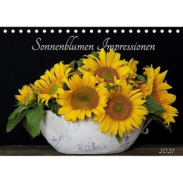 Sonnenblumen Impressionen (Tischkalender 2021 DIN A5 quer), Schnellewelten