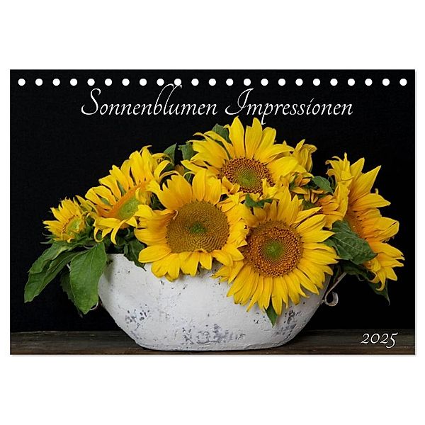 Sonnenblumen Impressionen (Tischkalender 2025 DIN A5 quer), CALVENDO Monatskalender, Calvendo, Schnellewelten