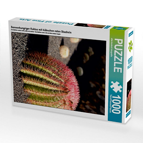 Sonnenhungriger Kaktus mit hübschen roten Stacheln (Puzzle), Elke Kunkel