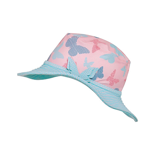 Playshoes Sonnenhut SCHMETTERLINGE in rosa