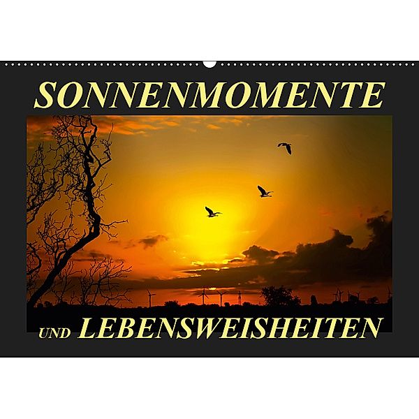 Sonnenmomente und Lebensweisheiten / Geburtstagskalender (Wandkalender 2019 DIN A2 quer), Peter Roder