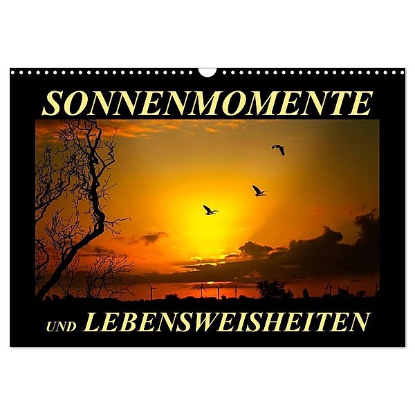 Sonnenmomente und Lebensweisheiten (Wandkalender 2024 DIN A3 quer), CALVENDO Monatskalender, Peter Roder