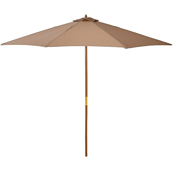 Sonnenschirm aus Holz (Farbe: khaki)