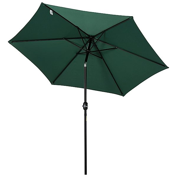 Sonnenschirm mit Handkurbel (Farbe: grün)
