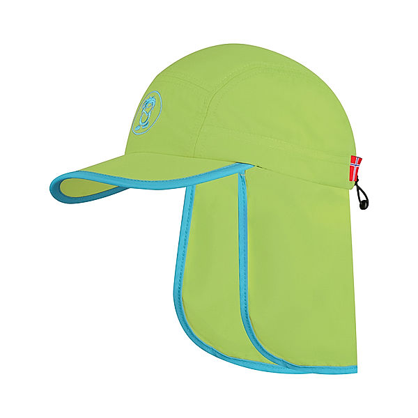 TROLLKIDS Sonnenschutz-Cap KIDS TROLL CAP XT mit Nackenschutz in kiwi/vivid blue