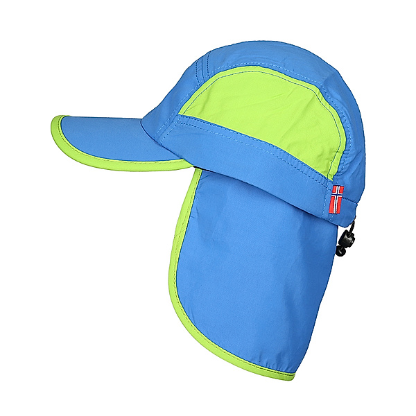 TROLLKIDS Sonnenschutz-Cap KIDS TROLL CAP XT mit Nackenschutz in blau/grün