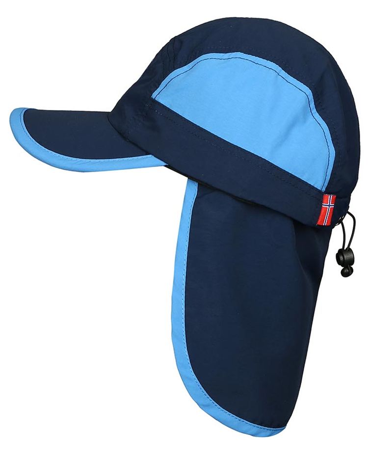 Sonnenschutz-Cap KIDS TROLL CAP XT mit Nackenschutz in navy medium blue